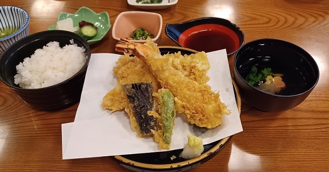 初めての天ぷら定食
