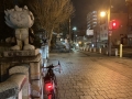 230115茨木市役所前、高橋の欄干の茨木童子