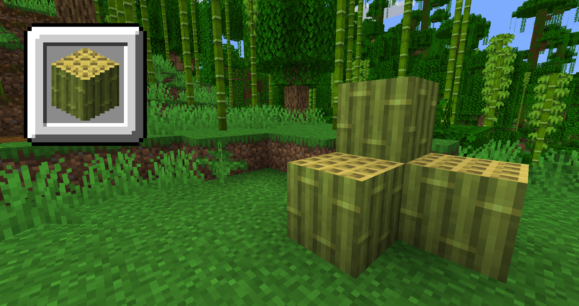【マイクラ】竹ブロックの入手方法と使い道を紹介。竹をひとまとめにしてブロック状に。