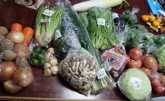 道の駅 豊橋 食彩村で買った野菜