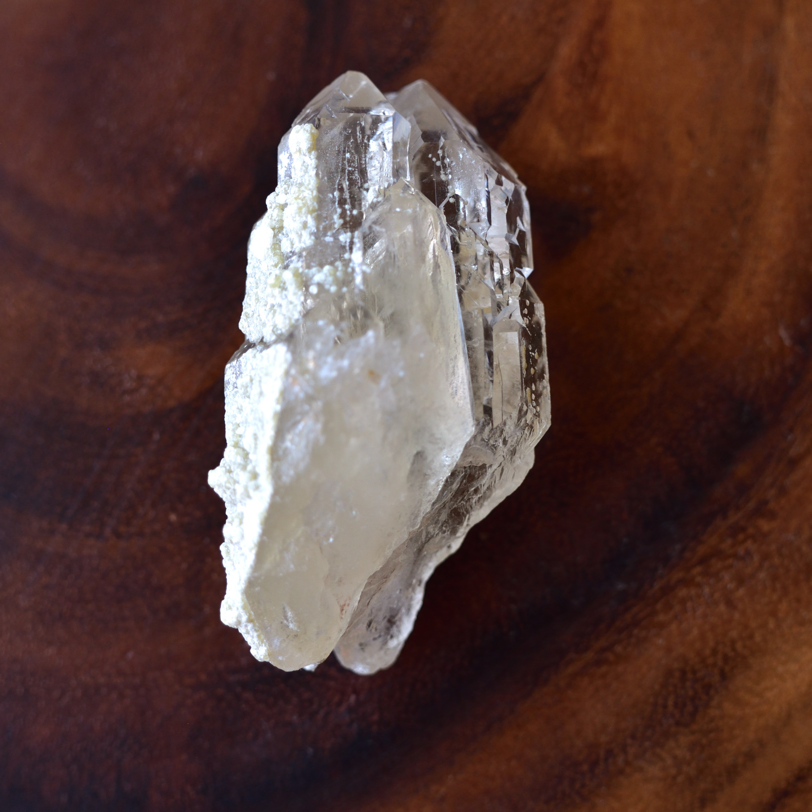 シトリン・カテドラル水晶原石ポイント220g